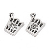 Tibetan Style Alloy Pendants PALLOY-T075-144AS-RS-2