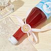 Brass Wax Seal Stamps with Wood Handle AJEW-WH0412-0250-5