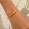Adjustable Brass Round Beaded Bangles for Women MZ9202-5