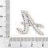 Brass Micro Pave Clear Cubic Zirconia Pendants CU-CBA8481-01P-A-3