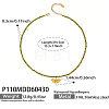 316L Surgical Stainless Steel Enamel Bee Pendant Green Cubic Zirconia Faceted Beaded Necklaces for Women WG7DD53-01-2