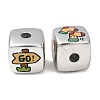 Printed Opaque Acrylic Beads AC-CBAD204-01-2