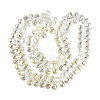 Electroplate Baking Paint Transparent Glass Beads Strands GL-N005-02A-C15-2