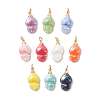 Handmade Porcelain Pendants PALLOY-JF05899-1