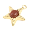 Synthetic Goldstone Pendants GG-G001-01G-02-2