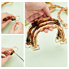   6Pcs 3 Style Plastic Imitation Bamboo U-Shaped Bag Handles FIND-PH0010-44-3