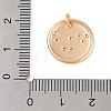 Brass with Clear Cubic Zirconia Pendants KK-N256-24J-G-3