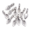 Tibetan Style Alloy Glue-on Flat Pad Bails LS-AB3348Y-4