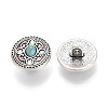 Zinc Metal Alloy & Natural Turquoise Buttons LS-BUTT-WH0057-001A-AS-2