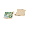 Rack Plating Alloy Enamel Pendants FIND-I038-04D-2