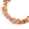 Unisex Chip Natural Red Aventurine Beaded Stretch Bracelets BJEW-S143-22-3