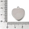 304 Stainless Steel Pendant Cabochon Settings STAS-F365-01C-P-3