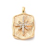 Brass Micro Pave Cubic Zirconia Pendants KK-D360-17G-1