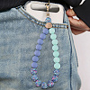 1Pc Silicone & Wood Pendant Decorations HJEW-BM0001-61B-5