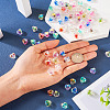 72Pcs 9 Colors UV Plating Rainbow Iridescent Acrylic Beads OACR-TA0001-48-14