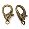 Tibetan Style Alloy Lobster Claw Clasps LS-PALLOY-O027-AB01-2