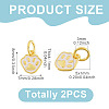 2Pcs 925 Sterling Silver Enamel Pendants STER-TA0001-60G-3