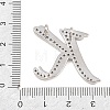 Brass Micro Pave Clear Cubic Zirconia Pendants CU-CBA8481-01P-K-3