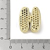 Rack Plating Brass Micro Pave Clear Cubic Zirconia Pendants KK-R163-05H-G-3