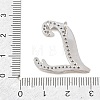 Brass Micro Pave Clear Cubic Zirconia Pendants CU-CBA8481-01P-L-3