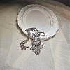 Vintage Alloy Crystal Rhinestone Owl Pendant Necklaces WU5085-4