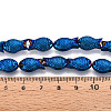 Electroplate Glass Beads Strands X1-EGLA-T025-03C-4