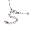 304 Stainless Steel Cable Chains Bracelets BJEW-JB11499-02-4