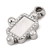 304 Stainless Steel Pendant Cabochons Settings SA-CBA0563-29P-2