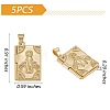 5Pcs Rack Plating Brass Micro Pave Clear Cubic Zirconia Locket Pendants ZIRC-SZ0003-77-7