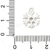 Christmas Brass Pave Clear Cubic Zirconia Charms KK-G548-04P-3