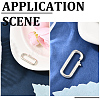 1Pc 925 Sterling Silver Spring Gate Rings STER-BBC0008-64B-S-4