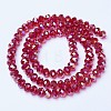 Electroplate Glass Beads Strands EGLA-A034-T4mm-B07-2