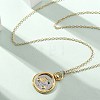 Brass Twelve Constellations Tarot Pendant Necklaces NJEW-Q006-01I-G-1