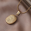 316 Surgical Stainless Steel Enamel with Imitation Pearl Flower Pendant Necklaces for Women JX9312-4