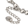 304 Stainless Steel Link Chain Bracelets for Women BJEW-S153-12P-3