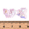Electroplate Transparent Glass Beads Strands EGLA-T029-06C-4