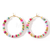 Bohemian Style Multicolor Shell Hoop Earrings XS6775-5-2