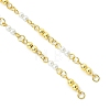 Electroplate Synthetic Non-magnetic Hematite & Shell Pearl Round Beaded Bracelet Making AJEW-JB01641-2
