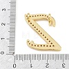 Brass Micro Pave Clear Cubic Zirconia Pendants CU-CBA8481-01G-Z-3