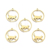 Ion Plating(IP) 201 Stainless Steel Pendants LS-STAS-N098-098LG-2