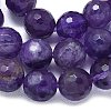 Natural Amethyst Beads Strands G-B165-A10-10mm-3