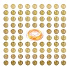 100Pcs 8mm Natural Gold Rutilated Quartz Round Beads DIY-LS0002-49-1