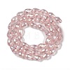 Transparent Electroplate Glass Beads Strands EGLA-T8mm-B18-2