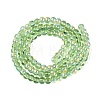 Electroplate Transparent Glass Beads Strands EGLA-Q132-4MM-A05-2