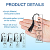 4 Sets Acrylic Bookmark Pendants for Teachers' Day DIY-GL0004-26E-4