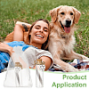 5Pcs Column Glass Bottles for Pet Pur Keepsake AJEW-FG00020-5