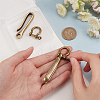   2Pcs Tibetan Style Alloy Hook Clasps and 2Pcs Shackle Clasps FIND-PH0017-22-3