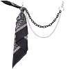 1Pc Alloy Curb Chain & Plastic Paperclip Chain Double Layer Chains for Pants AJEW-BM0001-26-1