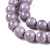 Opaque Solid Color Glass Beads Strands GLAA-T032-P10mm-15-4