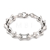 304 Stainless Steel Bone Link Bracelets for Women Men BJEW-F488-28P-4